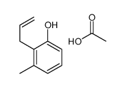 acetic acid,3-methyl-2-prop-2-enylphenol Structure
