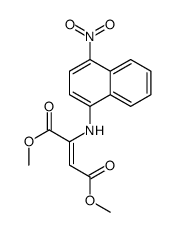 dimethyl 2-[(4-nitronaphthalen-1-yl)amino]but-2-enedioate结构式