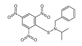 N-benzyl-N-(2,4,6-trinitrophenyl)sulfanylpropan-2-amine Structure
