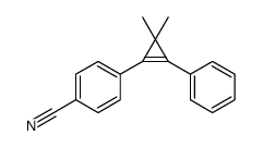 4-(3,3-dimethyl-2-phenylcyclopropen-1-yl)benzonitrile结构式