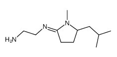 2-[[1-methyl-5-(2-methylpropyl)pyrrolidin-2-ylidene]amino]ethanamine Structure