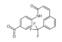 (E)-N-(4-nitrophenyl)-3-[3-(trifluoromethyl)phenyl]prop-2-enamide结构式