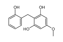 2-[(2-hydroxyphenyl)methyl]-5-methoxybenzene-1,3-diol结构式