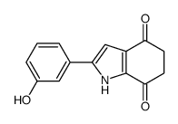 2-(3-hydroxyphenyl)-5,6-dihydro-1H-indole-4,7-dione Structure