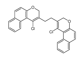 1-chloro-2-[2-(1-chloro-3H-benzo[f]chromen-2-yl)ethyl]-3H-benzo[f]chromene结构式