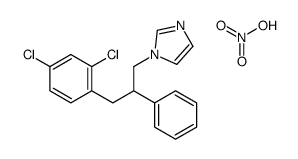 1-[3-(2,4-dichlorophenyl)-2-phenylpropyl]imidazole,nitric acid结构式