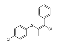 (E)-1-chloro-1-phenyl-1-propen-2-yl 4-chlorophenyl sulfide Structure