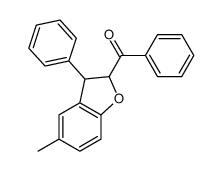 (5-methyl-3-phenyl-2,3-dihydro-1-benzofuran-2-yl)-phenylmethanone Structure