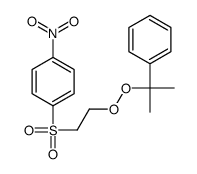 1-nitro-4-[2-(2-phenylpropan-2-ylperoxy)ethylsulfonyl]benzene Structure