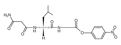 Malonamyl-D-Leu-Gly-ONp Structure