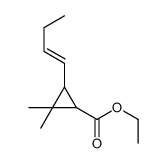 ethyl 3-but-1-enyl-2,2-dimethylcyclopropane-1-carboxylate结构式