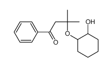 3-(2-hydroxycyclohexyl)oxy-3-methyl-1-phenylbutan-1-one Structure