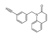 3-[(2-oxoquinolin-1-yl)methyl]benzonitrile结构式