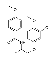 N-[1-(3,4-dimethoxyphenoxy)propan-2-yl]-4-methoxybenzamide结构式
