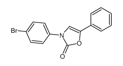 3-(4-bromophenyl)-5-phenyl-1,3-oxazol-2-one Structure