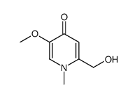 2-(hydroxymethyl)-5-methoxy-1-methylpyridin-4-one Structure