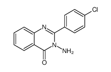 3-amino-2-(4-chlorophenyl)-3,4-dihydroquinazolin-4-one structure