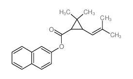 naphthalen-2-yl 2,2-dimethyl-3-(2-methylprop-1-enyl)cyclopropane-1-carboxylate结构式