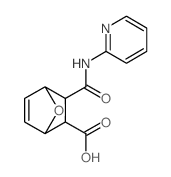 7-Oxabicyclo[2.2.1]hept-5-ene-2-carboxylicacid, 3-[(2-pyridinylamino)carbonyl]- structure