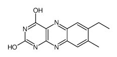 7-ethyl-8-methyl-1H-benzo[g]pteridine-2,4-dione结构式