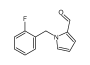 1-[(2-fluorophenyl)methyl]pyrrole-2-carbaldehyde Structure