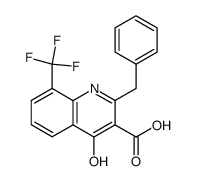 4-hydroxy-2-benzyl-8-trifluoromethyl-quinoline-3-carboxylic acid Structure