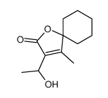 3-(1-hydroxyethyl)-4-methyl-1-oxaspiro[4.5]dec-3-en-2-one结构式