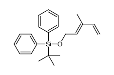 tert-butyl-(3-methylpenta-2,4-dienoxy)-diphenylsilane结构式