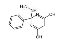 2-hydrazinyl-2-phenyl-1,3-diazinane-4,6-dione结构式