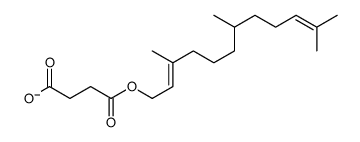 4-oxo-4-(3,7,11-trimethyldodeca-2,10-dienoxy)butanoate结构式