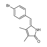 5-[1-(4-Bromo-phenyl)-meth-(E)-ylidene]-3,4-dimethyl-1,5-dihydro-pyrrol-2-one Structure