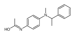 N-[4-[methyl(1-phenylethyl)amino]phenyl]acetamide Structure