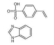 1H-benzimidazole,4-ethenylbenzenesulfonic acid Structure