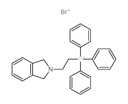 Phosphonium, {[2-(1,3-dihydro-2H-isoindol-2-yl)ethyl]triphenyl-,} bromide structure