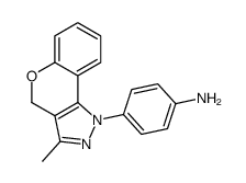 4-(3-methyl-4H-chromeno[4,3-c]pyrazol-1-yl)aniline结构式