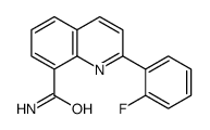 2-(2-fluorophenyl)quinoline-8-carboxamide结构式