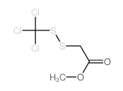 methyl 2-(trichloromethyldisulfanyl)acetate结构式