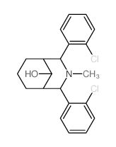 6,8-bis(2-chlorophenyl)-7-methyl-7-azabicyclo[3.3.1]nonan-9-ol structure