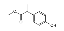2-(4-hydroxyphenyl)propionic acid methyl ester Structure