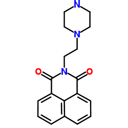 2-(2-Piperazin-1-yl-ethyl)-benzo[de]isoquinoline-1,3-dione Structure