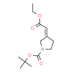 tert-butyl (3Z)-3-(2-ethoxy-2-oxoethylidene)pyrrolidine-1-carboxylate picture