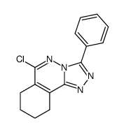 6-chloro-3-phenyl-7,8,9,10-tetrahydro-1,2,4-triazolo[3,4-a]phthalazine结构式