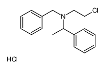 benzyl-(2-chloroethyl)-(1-phenylethyl)azanium,chloride结构式