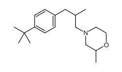 4-[3-(4-tert-butylphenyl)-2-methylpropyl]-2-methylmorpholine结构式