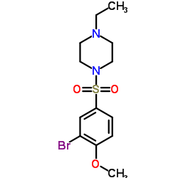 1-[(3-Bromo-4-methoxyphenyl)sulfonyl]-4-ethylpiperazine结构式