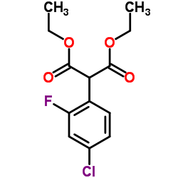 DIETHYL 2-(4-CHLORO-2-FLUOROPHENYL)MALONATE结构式