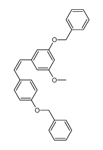 (Z)-1-(benzyloxy)-3-(4-(benzyloxy)styryl)-5-methoxybenzene结构式