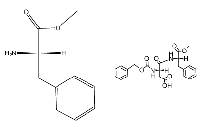 N-benzyloxycarbonyl-L-aspartyl-L-phenylalanine methyl ester-L-phenylalanine methyl ester complex结构式