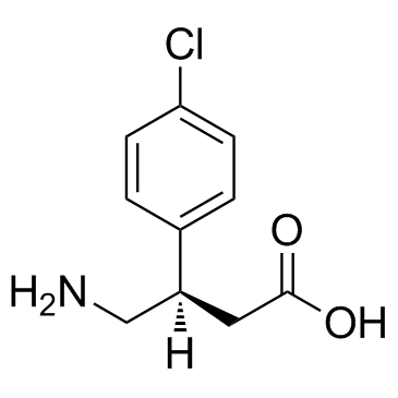 (R)-Baclofen Structure