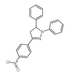 3-(4-nitrophenyl)-1,5-diphenyl-4,5-dihydropyrazole Structure